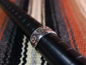 【Kenneth Begay】 Navajo Vintage Silver Overlay Ring  c.1955～