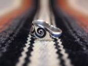 【Kenneth Begay】 Navajo Vintage Silver Overlay Ring  c.1955～