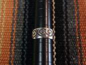 【Kenneth Begay】 Navajo Vintage Silver Overlay Ring  c.1955～