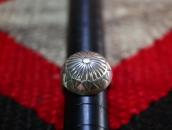 【Austin Wilson】 Vtg Stamped Concho Face Silver Ring  c.1940～