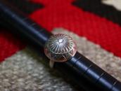 【Austin Wilson】 Vtg Stamped Concho Face Silver Ring  c.1940～