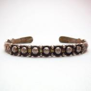 Antique "Silver Arrow" Silver Narrow Cuff  c.1940