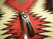 Antique "Silver Arrow" Silver Narrow Cuff  c.1940