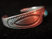 Antique Ingot Silver with Turquoise Cuff  c.1930