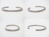 Vtg Navajo Arrows Stamped Ingot Silver Narrow Cuff  c.1950