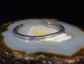 Vtg Navajo Arrows Stamped Ingot Silver Narrow Cuff  c.1950