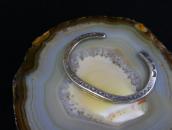 Vintage Navajo Stamped Ingot Silver Narrow Bracelet c.1950