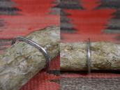 Vintage Navajo Stamped Ingot Silver Narrow Bracelet c.1950