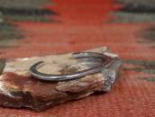 Vintage Navajo Stamped Ingot Silver Narrow Bracelet c.1950