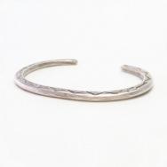 Vtg Navajo Arrows Stamped Ingot Silver Narrow Cuff  c.1950