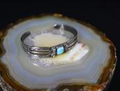Atq Navajo 『ON BOOK』 Arrows Stamped Cuff w/Turquoise c.1930～