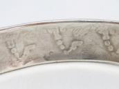 【Bernard Dawahoya】 Hopi Prayer feather Overlay Cuff  c.1975～