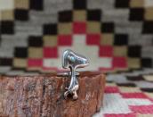 Old Zuni or Navajo 『Snoopy』 Sand Casted Silver Ring  c.1975～