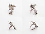 Old Zuni or Navajo 『Snoopy』 Sand Casted Silver Ring  c.1975～