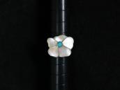 【Rosita & Anselm Wallace】Zuni Desert Rose Inlay Ring  c.1980