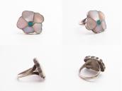 【Rosita & Anselm Wallace】Zuni Desert Rose Inlay Ring  c.1980