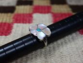 【Rosita & Anselm Wallace】Zuni Desert Rose Inlay Ring  c.1980