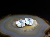 【Anselm Wallace】Zuni Desert Rose Pierced Earrings  c.1970～