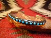 Antique【Maisel's】Triangle Wire Cuff w/15TQ  c.1940