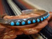 Antique【Maisel's】Triangle Wire Cuff w/15TQ  c.1940