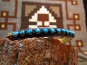 Antique【Maisel's】Triangle Wire Cuff w/15TQ  c.1940