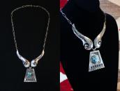 【Morris Robinson】 Hopi Vintage Necklace w/Turquoise  c.1950～