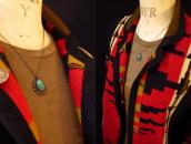 Vintage Navajo Pilot Mt. Turquoise Small Fob Necklace c.1950