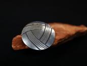 Vtg Navajo Pottery or Basket Bowl Design Overlay Pin c.1945～