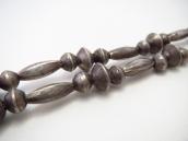 Vintage "Navajo Pearl" Handmade Silver Bead Necklace c.1960～