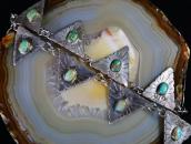 Antique Navajo BuntingGarland Design Silver Necklace c.1935～