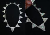 Antique Navajo BuntingGarland Design Silver Necklace c.1935～