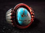 Vintage Heavy Ring with Persian Turquoise  c.1960～
