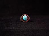 Vintage Heavy Ring with Persian Turquoise  c.1960～