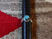 【UITA21/Ganscraft】 Vintage Sliver Ring w/Turquoise  c.1945～