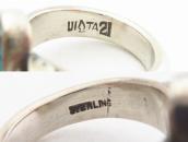 【UITA21/Ganscraft】 Vintage Sliver Ring w/Turquoise  c.1945～