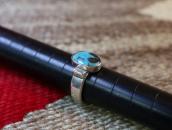 【UITA21/Ganscraft】 Vintage Sliver Ring w/Turquoise  c.1945～