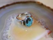 【UITA21/Ganscraft】 Vintage Sliver Ring w/Turquoise  c.1945～