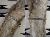 Atq Navajo Arrows Stamped Unique Triangle Wire Cuff  c.1910～