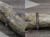 Atq Navajo Arrows Stmped Ingot Slv Triangle Wire Cuff c.1920