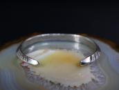 Atq Navajo Arrows Stmped Ingot Slv Triangle Wire Cuff c.1920