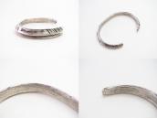 Atq Navajo Arrows Stmped Ingot Slv Triangle Wire Cuff c.1920