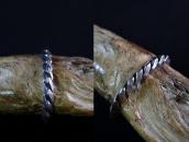 Vintage Navajo Heavy Twisted Triangle Wire Cuff  c.1945～