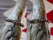 Vintage Navajo Heavy Twisted Triangle Wire Cuff  c.1945～