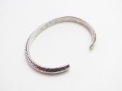 Historic Navajo Stamped Ingot Slv Triangle Wire Cuff c.1900～