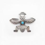 Antique Zuni or Navajo Knifewing Shaped Small Pin c.1935～