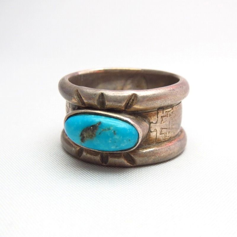 Vintage Thunderbird Stamped Ring w/TQ  c.1960～