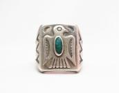 Vintage 【Bell】 Thunderbird Patched Silver Ring w/TQ  c.1945～