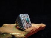 Vintage 【Bell】 Thunderbird Patched Silver Ring w/TQ  c.1945～