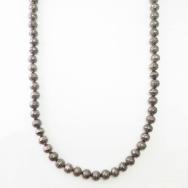 【Joe H. Quintana】 Stamped Silver Bead Long Necklace  c.1960～