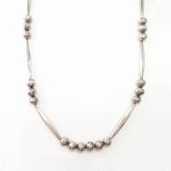 【Joe H. Quintana】"Navajo Pearl" Silver Bead Necklace c.1960～